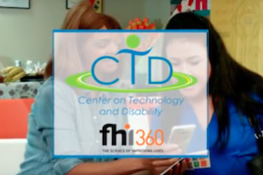 2 women talk. Over their picture the CTD symbol
